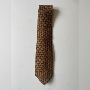 Vintage Bert Pulitzer Brown Patterned Tie